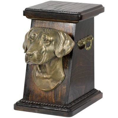 ART Rhodesian Ridgeback, Afrykański pies na lwy - skrzynia pamiątkowa psa, elegancka skrzynia ze statuetką, pamiątkowa skrzynia z popiersiem psa marki A.. ART Rhodesian Ridgeback, Afrykański pies na lwy - skrzynia pamiątkowa psa, elegancka skrzynia ze statuetką, pamiątkowa skrzynia z popiersiem psa marki A..