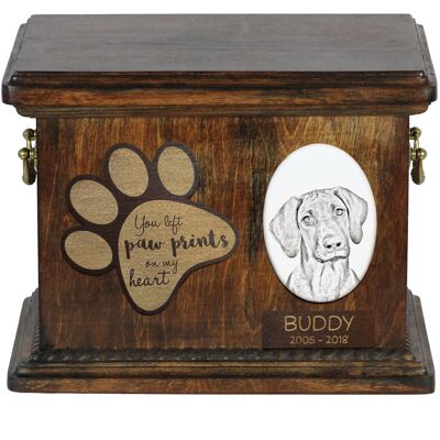 Rhodesian Ridgeback, Afrykański pies na lwy - skrzynia pamiątkowa psa, personalizowana skrzynia ze zdjęciem, skrzynia ze zdjęciem psa marki Art-Dog Rhodesian Ridgeback, Afrykański pies na lwy - skrzynia pamiątkowa psa, personalizowana skrzynia ze zdjęciem, skrzynia ze zdjęciem psa marki Art-Dog