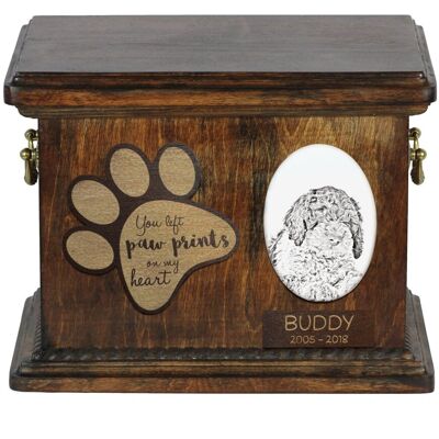 Romański pies wodny - skrzynia pamiątkowa psa, personalizowana skrzynia ze zdjęciem, skrzynia ze zdjęciem psa marki Art-Dog Romański pies wodny - skrzynia pamiątkowa psa, personalizowana skrzynia ze zdjęciem, skrzynia ze zdjęciem psa marki Art-Dog