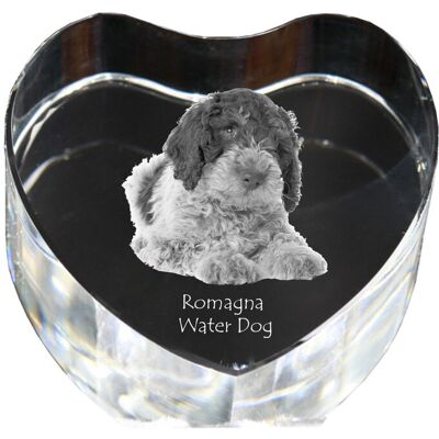 Romański pies wodny - zdjęcie psa w krysztale, kryształowe serce, wyjątkowa ramka ze zdjęciem marki Art-Dog Romański pies wodny - zdjęcie psa w krysztale, kryształowe serce, wyjątkowa ramka ze zdjęciem marki Art-Dog