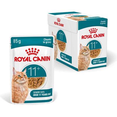 Royal Canin Ageing 11+ Karma Mokra 12x85g Kawałki w Sosie Dla Kotów Dojrzałych Po 11 Roku Życia Royal Canin Ageing 11+ Karma Mokra 12x85g Kawałki w Sosie Dla Kotów Dojrzałych Po 11 Roku Życia