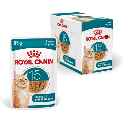 Royal Canin Ageing 15+ Karma Mokra 12x85g Kawałki w Sosie Dla Kotów Dojrzałych Po 15 Roku Życia Royal Canin Ageing 15+ Karma Mokra 12x85g Kawałki w Sosie Dla Kotów Dojrzałych Po 15 Roku Życia