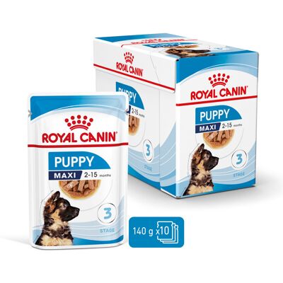 Royal Canin Maxi Puppy 10x140g Karma Mokra W Sosie Dla Szczeniąt Do 15 Miesiąca Życia Ras Dużych Royal Canin Maxi Puppy 10x140g Karma Mokra W Sosie Dla Szczeniąt Do 15 Miesiąca Życia Ras Dużych