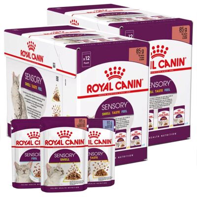 ROYAL CANIN Sensory Mix Smell Taste Feel w Sosie Zestaw 24x85g Mokra Karma Dla Kotów Wybrednych ROYAL CANIN Sensory Mix Smell Taste Feel w Sosie Zestaw 24x85g Mokra Karma Dla Kotów Wybrednych