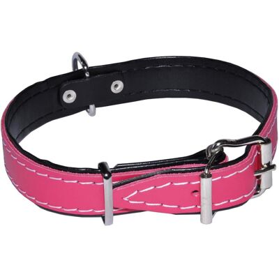 sarcia.eu Różowa, skórzana obroża dla psa 22mm/53cm sarcia.eu Różowa, skórzana obroża dla psa 22mm/53cm