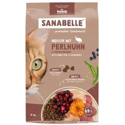 SANABELLE Indoor Perliczka dla kotów niewychodzących 8 kg SANABELLE Indoor Perliczka dla kotów niewychodzących 8 kg