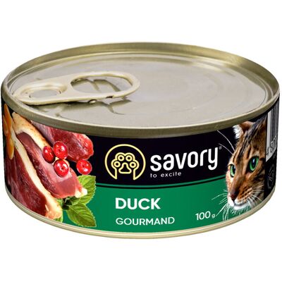 Savory mokra karma dla kota adult kaczka 12x100g Savory mokra karma dla kota adult kaczka 12x100g