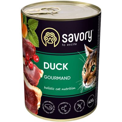 Savory mokra karma dla kota adult kaczka 6x400g Savory mokra karma dla kota adult kaczka 6x400g