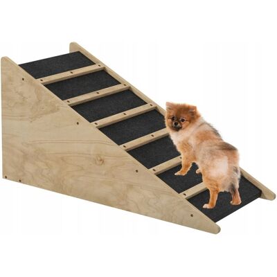 Schody dla psa PawHut 7 45 cm 40 kg Schody dla psa PawHut 7 45 cm 40 kg