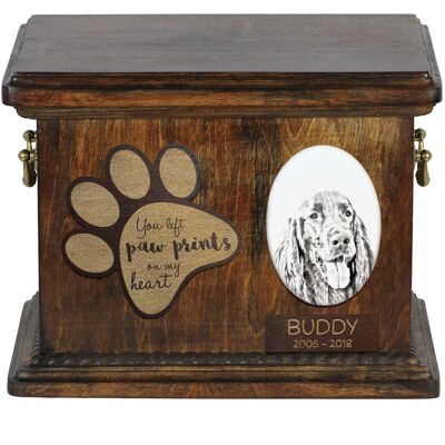 Seter angielski, Laverack I - skrzynia pamiątkowa psa, personalizowana skrzynia ze zdjęciem, skrzynia ze zdjęciem psa marki Art-Dog Seter angielski, Laverack I - skrzynia pamiątkowa psa, personalizowana skrzynia ze zdjęciem, skrzynia ze zdjęciem psa marki Art-Dog