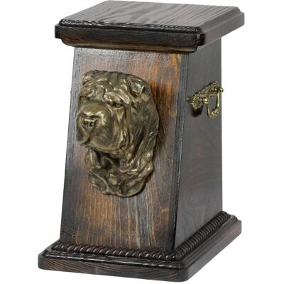 Shar Pei - skrzynia pamiątkowa psa, elegancka skrzynia ze statuetką, pamiątkowa skrzynia z popiersiem psa marki Art-Dog Shar Pei - skrzynia pamiątkowa psa, elegancka skrzynia ze statuetką, pamiątkowa skrzynia z popiersiem psa marki Art-Dog