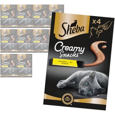 Sheba Creamy Snacks 11x48g Kremowy Przysmak z Kurczakiem Dla Kota Sheba Creamy Snacks 11x48g Kremowy Przysmak z Kurczakiem Dla Kota