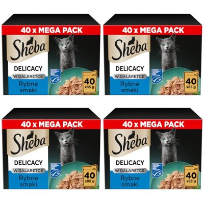 Sheba Delicacy Rybne Smaki w Galaretce 160x85g Mokra Karma Dla Kota Sheba Delicacy Rybne Smaki w Galaretce 160x85g Mokra Karma Dla Kota