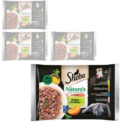 Sheba Nature's Collection 16x85g Mokra Karma Dla Kotów Wybór Smaków W Sosie Kurczak Indyk Tuńczyk Łosoś Sheba Nature's Collection 16x85g Mokra Karma Dla Kotów Wybór Smaków W Sosie Kurczak Indyk Tuńczyk Łosoś