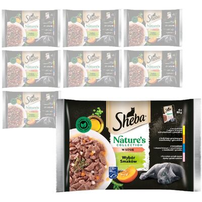 Sheba Nature's Collection 32x85g Mokra Karma Dla Kotów Wybór Smaków W Sosie Kurczak Indyk Tuńczyk Łosoś Sheba Nature's Collection 32x85g Mokra Karma Dla Kotów Wybór Smaków W Sosie Kurczak Indyk Tuńczyk Łosoś