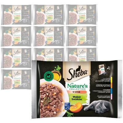 Sheba Nature's Collection 52x85g Mokra Karma Dla Kotów Wybór Smaków W Sosie Kurczak Indyk Tuńczyk Łosoś Sheba Nature's Collection 52x85g Mokra Karma Dla Kotów Wybór Smaków W Sosie Kurczak Indyk Tuńczyk Łosoś