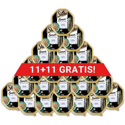 Sheba Tacka Sos Sauce Collection Cielęcina 22x85g Sheba Tacka Sos Sauce Collection Cielęcina 22x85g