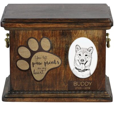 Shiba Inu - skrzynia pamiątkowa psa, personalizowana skrzynia ze zdjęciem, skrzynia ze zdjęciem psa marki Art-Dog Shiba Inu - skrzynia pamiątkowa psa, personalizowana skrzynia ze zdjęciem, skrzynia ze zdjęciem psa marki Art-Dog