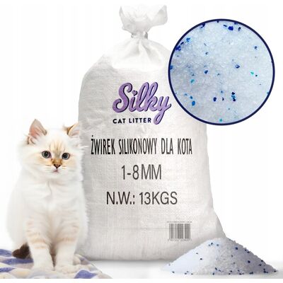 SILKY Żwirek silikonowy dla kota 13kg SILKY Żwirek silikonowy dla kota 13kg