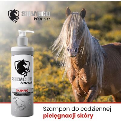 Smart Nanotechnologies S.A. SILVECO HORSE Shampoo Szampon pielęgnacyjny ze srebrem dla koni 1 l Smart Nanotechnologies S.A. SILVECO HORSE Shampoo Szampon pielęgnacyjny ze srebrem dla koni 1 l