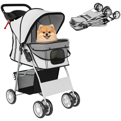 PawHut składany wózek dla psa, wózek dla kota do 10 kg z odblaskowymi paskami, zmywalnym koszem do przechowywania, poduszką, siatkowymi okienkami, uchwytam.. PawHut składany wózek dla psa, wózek dla kota do 10 kg z odblaskowymi paskami, zmywalnym koszem do przechowywania, poduszką, siatkowymi okienkami, uchwytam..