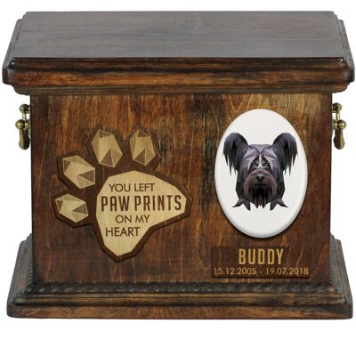 Skye Terrier - skrzynia pamiątkowa psa, personalizowana skrzynia, pamiątkowe pudełko na psie pamiątki marki Art-Dog Skye Terrier - skrzynia pamiątkowa psa, personalizowana skrzynia, pamiątkowe pudełko na psie pamiątki marki Art-Dog