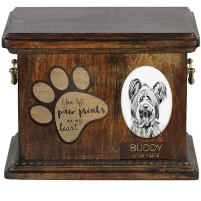 Skye Terrier - skrzynia pamiątkowa psa, personalizowana skrzynia ze zdjęciem, skrzynia ze zdjęciem psa marki Art-Dog Skye Terrier - skrzynia pamiątkowa psa, personalizowana skrzynia ze zdjęciem, skrzynia ze zdjęciem psa marki Art-Dog