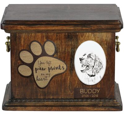 Springer spaniel angielski - skrzynia pamiątkowa psa, personalizowana skrzynia ze zdjęciem, skrzynia ze zdjęciem psa marki Art-Dog Springer spaniel angielski - skrzynia pamiątkowa psa, personalizowana skrzynia ze zdjęciem, skrzynia ze zdjęciem psa marki Art-Dog