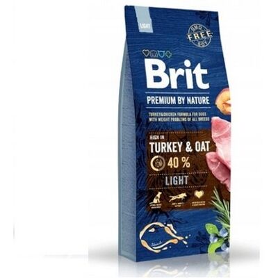 Sucha karma dla psa BRIT Premium By Nature Light Indyk 15 kg Sucha karma dla psa BRIT Premium By Nature Light Indyk 15 kg