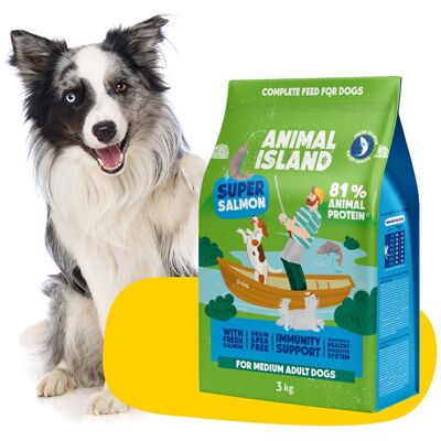 Inna producent Sucha karma dla Psa łosoś 3 kg Animal Island Inna producent Sucha karma dla Psa łosoś 3 kg Animal Island