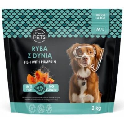 Inny producent Sucha karma dla psa WOW!PETS Ryba z dynią średnie/duże rasy 2kg Inny producent Sucha karma dla psa WOW!PETS Ryba z dynią średnie/duże rasy 2kg