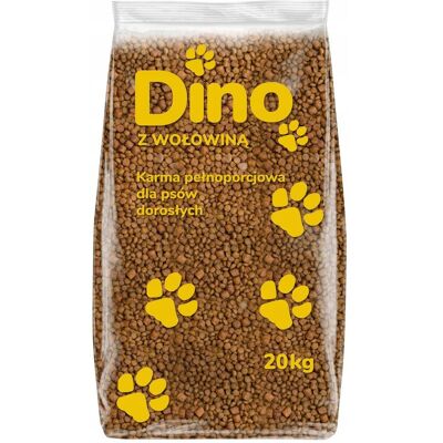 Sucha karma dla psa z wołowiną DINO 20kg Sucha karma dla psa z wołowiną DINO 20kg