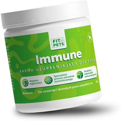 Sigmed Suplement dla szczeniąt i dorosłych psów wspierająca układ immunologiczny Fit4Pets Immune 90g Sigmed Suplement dla szczeniąt i dorosłych psów wspierająca układ immunologiczny Fit4Pets Immune 90g