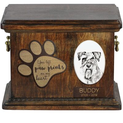 Sznaucer, Schnauzer - skrzynia pamiątkowa psa, personalizowana skrzynia ze zdjęciem, skrzynia ze zdjęciem psa marki Art-Dog Sznaucer, Schnauzer - skrzynia pamiątkowa psa, personalizowana skrzynia ze zdjęciem, skrzynia ze zdjęciem psa marki Art-Dog
