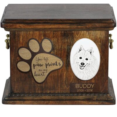 Szpic japoński - skrzynia pamiątkowa psa, personalizowana skrzynia ze zdjęciem, skrzynia ze zdjęciem psa marki Art-Dog Szpic japoński - skrzynia pamiątkowa psa, personalizowana skrzynia ze zdjęciem, skrzynia ze zdjęciem psa marki Art-Dog