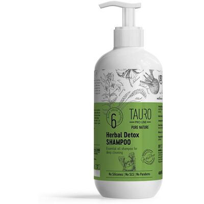Tauro Pro TAURO Pure Nature Herbal Detox Shampoo 400ml Tauro Pro TAURO Pure Nature Herbal Detox Shampoo 400ml