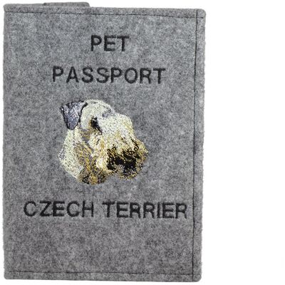 Terier czeski, Cesky Terrier - etui na paszport psa, pokrowiec na dokumenty, prezent dla podróżnika od marki Art-Dog Terier czeski, Cesky Terrier - etui na paszport psa, pokrowiec na dokumenty, prezent dla podróżnika od marki Art-Dog