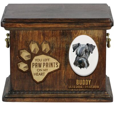 Terier czeski, Cesky Terrier - skrzynia pamiątkowa psa, personalizowana skrzynia, pamiątkowe pudełko na psie pamiątki marki Art-Dog Terier czeski, Cesky Terrier - skrzynia pamiątkowa psa, personalizowana skrzynia, pamiątkowe pudełko na psie pamiątki marki Art-Dog