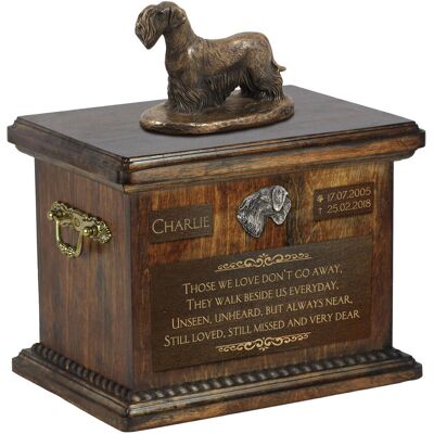 Terier czeski, Cesky Terrier - skrzynia pamiątkowa psa, skrzynia ze statuetką, personalizowana skrzynia na psie pamiątki marki Art-Dog Terier czeski, Cesky Terrier - skrzynia pamiątkowa psa, skrzynia ze statuetką, personalizowana skrzynia na psie pamiątki marki Art-Dog