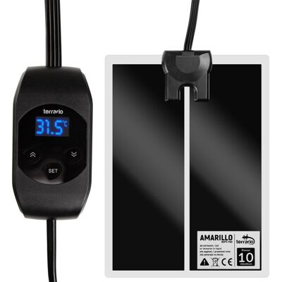 Terrario Amarillo 10W - Mata Grzewcza Z Termostatem Lcd Terrario Amarillo 10W - Mata Grzewcza Z Termostatem Lcd