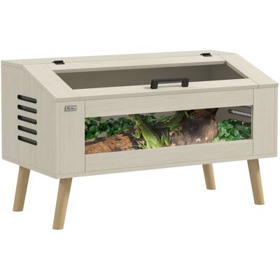 PawHut Terrarium dla gadów, szkło jednorazowe, pojemnik do zniszczenia PawHut Terrarium dla gadów, szkło jednorazowe, pojemnik do zniszczenia