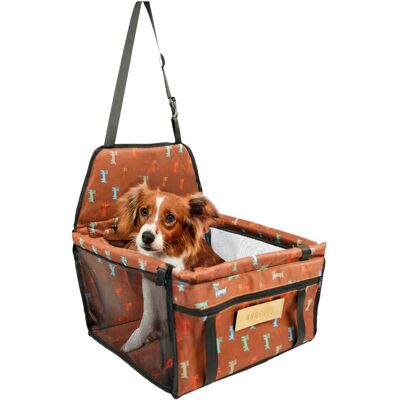 Dogeste Transporter dla psa Fotelik samochodowy Mata ochronna do auta brązowa Dogeste Transporter dla psa Fotelik samochodowy Mata ochronna do auta brązowa