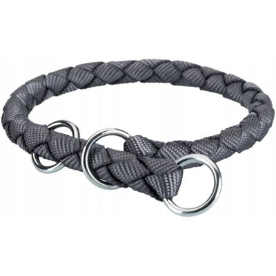 Trixie Obroża pleciona dławik Cavo 12mm S gray Trixie Obroża pleciona dławik Cavo 12mm S gray
