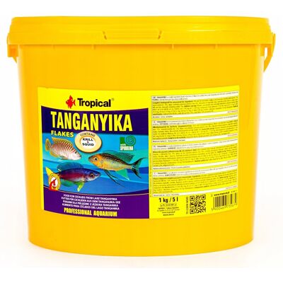 TROPICAL Płatki Tanganyika - Pokarm dla ryb - 5 litrów TROPICAL Płatki Tanganyika - Pokarm dla ryb - 5 litrów