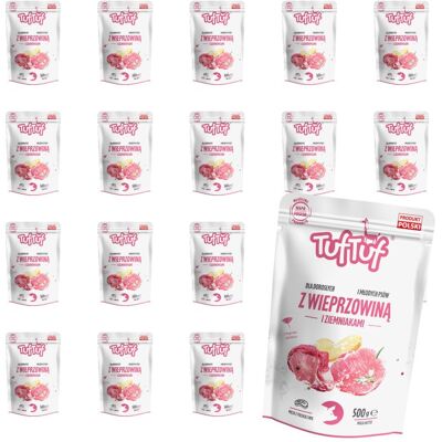 Tuf Tuf TufTuf mokra karma dla psa Wieprzowina Ziemniak saszetka 20x500g Mielonka Tuf Tuf TufTuf mokra karma dla psa Wieprzowina Ziemniak saszetka 20x500g Mielonka