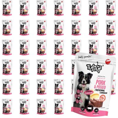Tuf Tuf TufTuf mokra karma dla psa Wieprzowina Ziemniak saszetka 40x300g Mielonka Tuf Tuf TufTuf mokra karma dla psa Wieprzowina Ziemniak saszetka 40x300g Mielonka