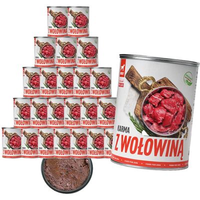 Tuf Tuf TufTuf mokra karma dla psa Wołowina puszka 24x400g Mielonka Tuf Tuf TufTuf mokra karma dla psa Wołowina puszka 24x400g Mielonka