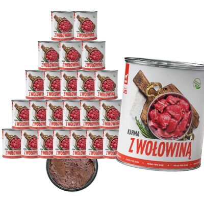 Tuf Tuf TufTuf mokra karma dla psa Wołowina puszka 24x800g Mielonka Tuf Tuf TufTuf mokra karma dla psa Wołowina puszka 24x800g Mielonka