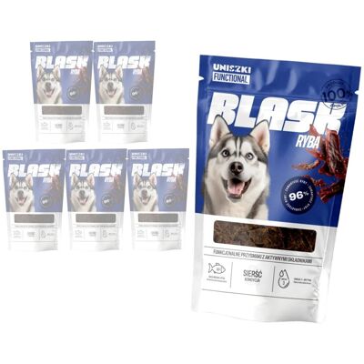 Uniszki Functional Blask 6x90g Przysmak Dla Psa Z Rybą Na Sierść I Skórę 6x Uniszki Functional Blask 6x90g Przysmak Dla Psa Z Rybą Na Sierść I Skórę 6x