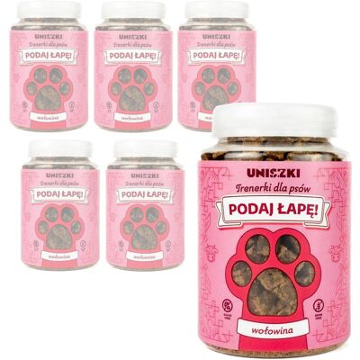 Uniszki Trenerki Wołowina 6x150g Przysmak Treningowy Dla Psa Uniszki Trenerki Wołowina 6x150g Przysmak Treningowy Dla Psa
